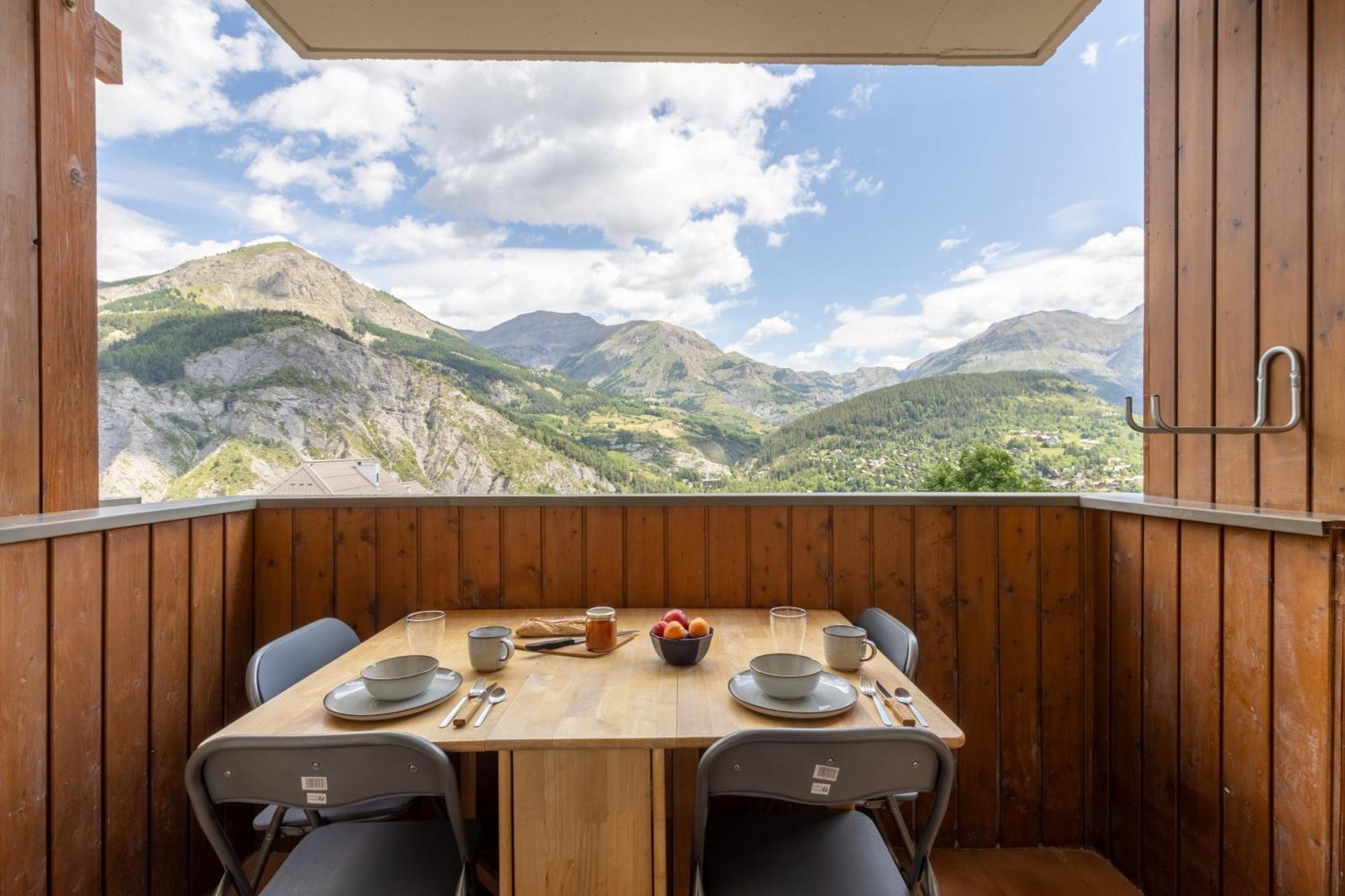 Studio De Charme Avec Vue Sur Le Val D'Allos, Parking Et Wifi Gratuit ภายนอก รูปภาพ